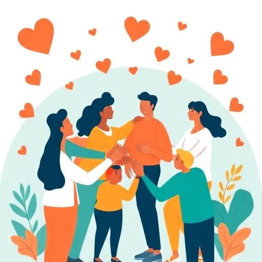 Community volunteers working together for charity