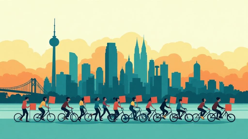 Montreal Rally Paper charity event with teams participating across the city